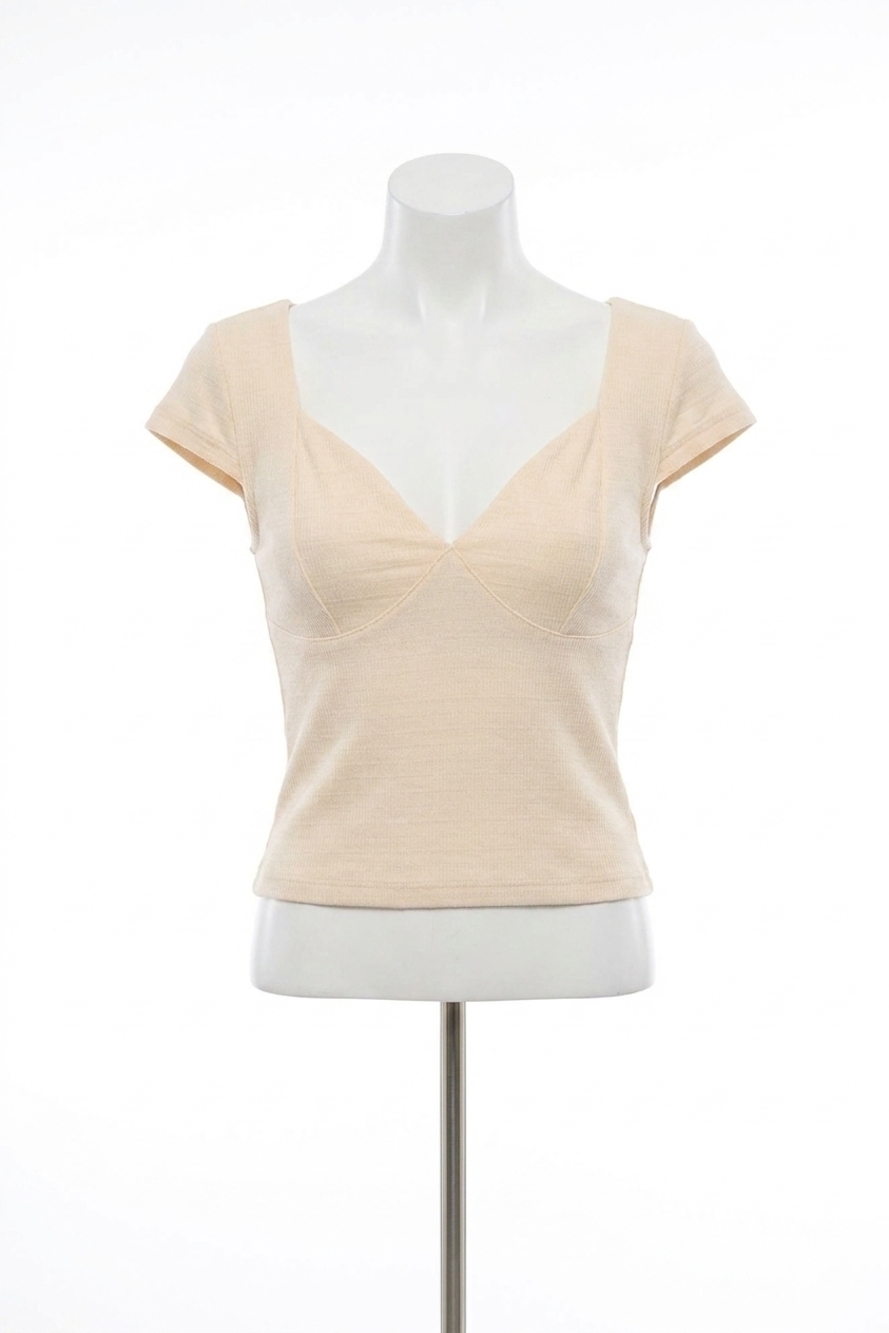 NEW O'NEILL nyn cap sleeve top in tapioca